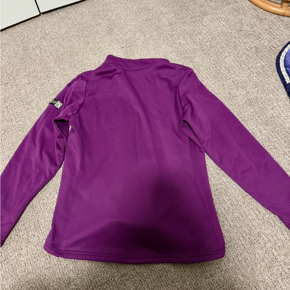 Kerrits Purple Geometric Quarter-Zip Top - Picture 4 of 4